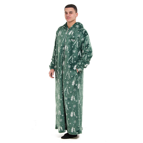 Snuggs Wearable Blanket Monk Green Christmas Tree